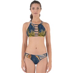 Mountains Landscape Rock Forest Perfectly Cut Out Bikini Set by Celenk