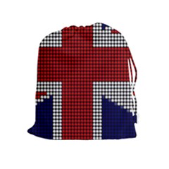 Union Jack Flag British Flag Drawstring Pouches (extra Large) by Celenk