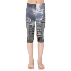 Castle Building Architecture Kids  Capri Leggings  by Celenk
