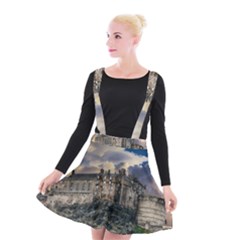 Castle Monument Landmark Suspender Skater Skirt by Celenk