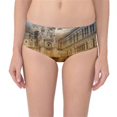 Palace Monument Architecture Mid-waist Bikini Bottoms by Celenk