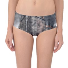 World War Armageddon Destruction Mid-waist Bikini Bottoms by Celenk