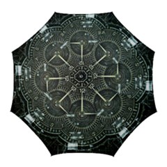 Time Machine Science Fiction Future Golf Umbrellas by Celenk