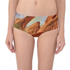 Canyon Desert Rock Scenic Nature Mid-waist Bikini Bottoms by Celenk