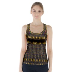 Hot As Candles And Fireworks In Warm Flames Racer Back Sports Top by pepitasart