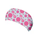 Blue Retro Dots Yoga Headband View1