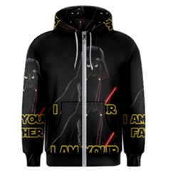 Darth Vader Cat Men s Zipper Hoodie by Valentinaart