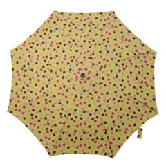 Beige Hearts Hook Handle Umbrellas (medium) by snowwhitegirl