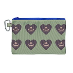 Cupcake Green Canvas Cosmetic Bag (large) by snowwhitegirl