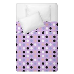 Black White Pink Blue Eggs On Violet Duvet Cover Double Side (single Size) by snowwhitegirl
