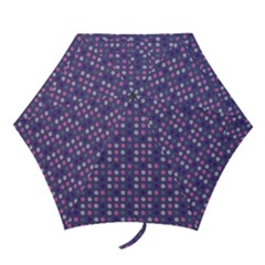 Violet Grey Purple Eggs On Grey Blue Mini Folding Umbrellas by snowwhitegirl