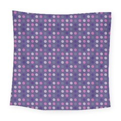 Violet Grey Purple Eggs On Grey Blue Square Tapestry (large) by snowwhitegirl