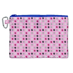 Grey Magenta Eggs On Pink Canvas Cosmetic Bag (xl) by snowwhitegirl