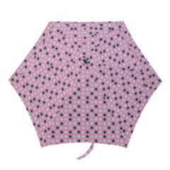 Teal White Eggs On Pink Mini Folding Umbrellas by snowwhitegirl