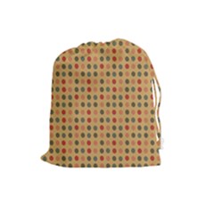 Grey Brown Eggs On Beige Drawstring Pouches (large)  by snowwhitegirl