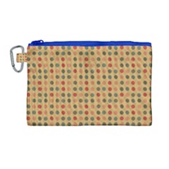 Grey Brown Eggs On Beige Canvas Cosmetic Bag (large) by snowwhitegirl