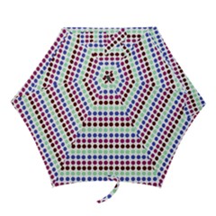 Multi White Dots Mini Folding Umbrellas by snowwhitegirl