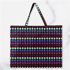 Multi Black Dots Zipper Large Tote Bag by snowwhitegirl