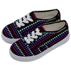 Multi Black Dots Kids  Classic Low Top Sneakers by snowwhitegirl