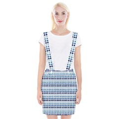 Blue Dots Braces Suspender Skirt by snowwhitegirl