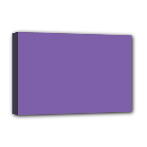 Purple Star Deluxe Canvas 18  X 12   by snowwhitegirl