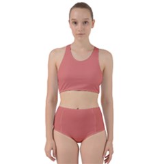 Late Peach Racer Back Bikini Set by snowwhitegirl