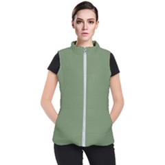 Army Green Women s Puffer Vest by snowwhitegirl
