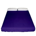 Dark Grape Purple Fitted Sheet (Queen Size) View1