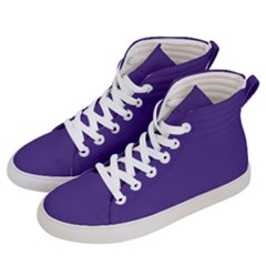 Dark Grape Purple Men s Hi-top Skate Sneakers by snowwhitegirl