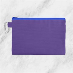 Dark Grape Purple Canvas Cosmetic Bag (large) by snowwhitegirl
