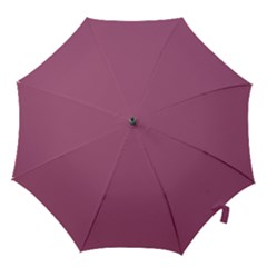 Rose Grey Hook Handle Umbrellas (small) by snowwhitegirl