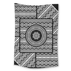 Wavy Panels Large Tapestry by linceazul