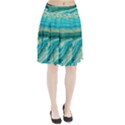 Mint,gold,marble,nature,stone,pattern,modern,chic,elegant,beautiful,trendy Pleated Skirt View1