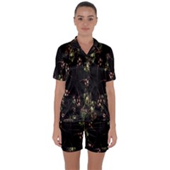 Fractal Art Digital Art Satin Short Sleeve Pyjamas Set by Nexatart