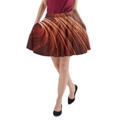 Abstract Fractal Digital Art A-line Pocket Skirt by Nexatart