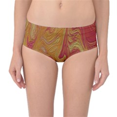 Texture Pattern Abstract Art Mid-waist Bikini Bottoms by Nexatart