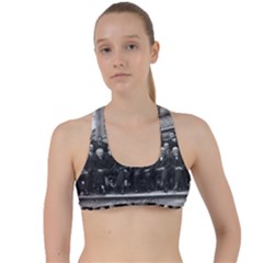1927 Solvay Conference On Quantum Mechanics Criss Cross Racerback Sports Bra by thearts