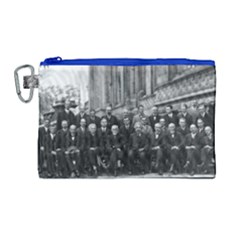 1927 Solvay Conference On Quantum Mechanics Canvas Cosmetic Bag (large) by thearts