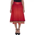 Background Red Abstract Perfect Length Midi Skirt View1