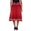 Background Red Abstract Perfect Length Midi Skirt View2
