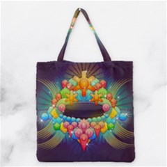 Badge Abstract Abstract Design Grocery Tote Bag by Nexatart