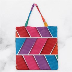 Abstract Background Colorful Grocery Tote Bag by Nexatart