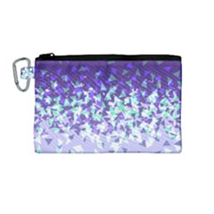 Purple Disintegrate Canvas Cosmetic Bag (medium) by jumpercat