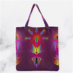 Abstract Bright Colorful Background Grocery Tote Bag by Nexatart