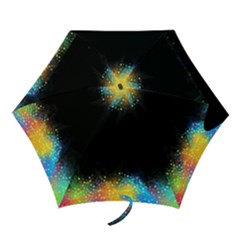 Frame Border Feathery Blurs Design Mini Folding Umbrellas by Nexatart