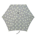 Daisy Dots Grey Mini Folding Umbrellas View1