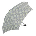 Daisy Dots Grey Mini Folding Umbrellas View2