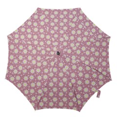 Daisy Dots Pink Hook Handle Umbrellas (medium) by snowwhitegirl