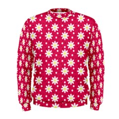 Daisy Dots Light Red Men s Sweatshirt by snowwhitegirl