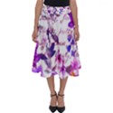 ultra violet,shabby chic,flowers,floral,vintage,typography,beautiful.feminine,girly,pink,purple Perfect Length Midi Skirt View1